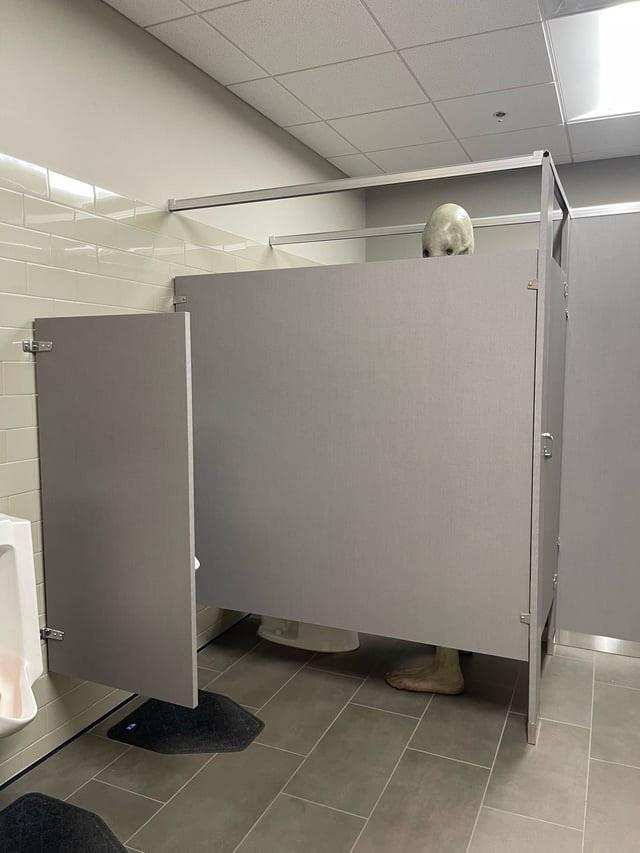 Cursed Restroom from Reddit r/cursedimages.