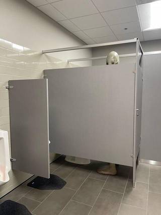 Cursed Restroom from Reddit r/cursedimages.